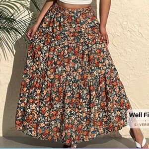Floral Maxi Skirt